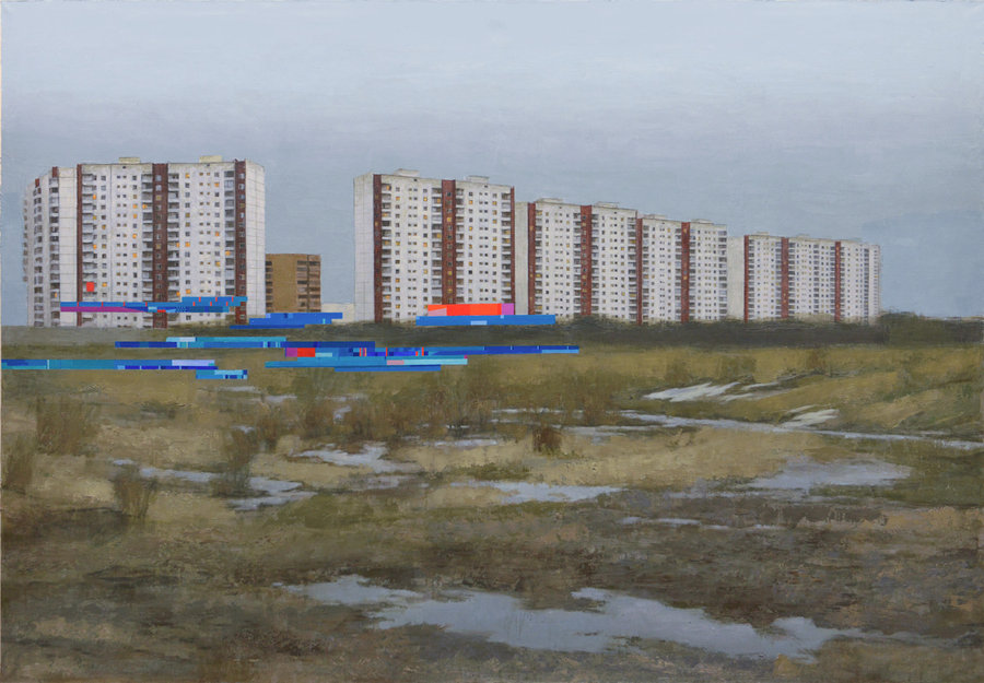 Pavel Otdelnov. Mall #2, 2015. oil on canvas, 160x230. Private collection
