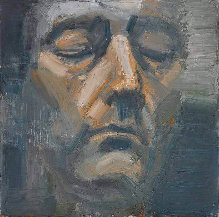 Head. 60x60; oil on canvas; 2010