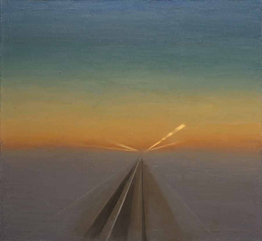 Pavel Otdelnov. Speed 2. 2012. oil on canvas, 103x112. STB Bank Corporate Art Collection, Moscow