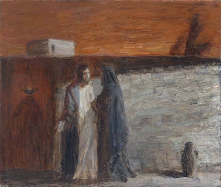 Христос и Никодим. 110x130; холст, масло; 2005
