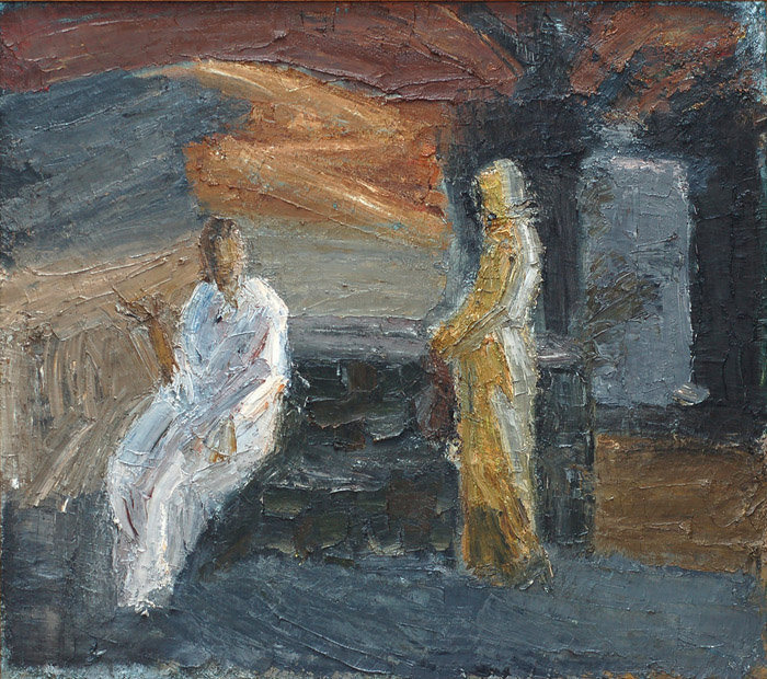 Christ and the Samaritan. 70x80; oil on canvas; 2004