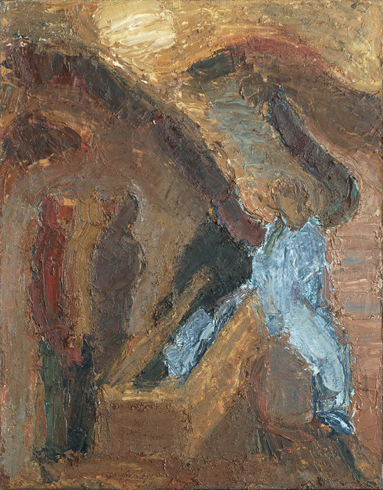 Wife-bearing women at the Sepulchre. 70x50; oil on canvas; 2004