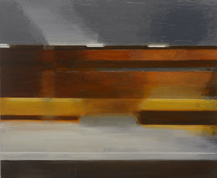 Pavel Otdelnov. Horizontal motion 2. 2012. oil on panel. 50x60