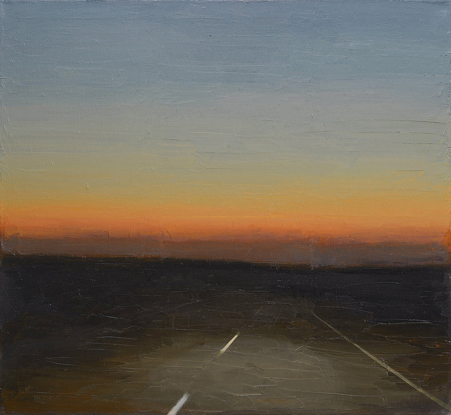 Pavel Otdelnov. Light of headlights. 2012. oil on canvas. 103x112. Private collection