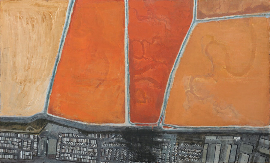 Pavel Otdelnov. Orange. 2010. oil on canvas. 90x150. Private collection