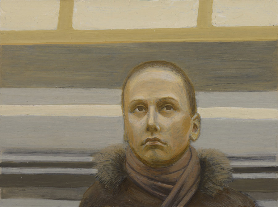 Pavel Otdelnov. Portrait of Unknown 1. 2011, oil on panel, 30x40