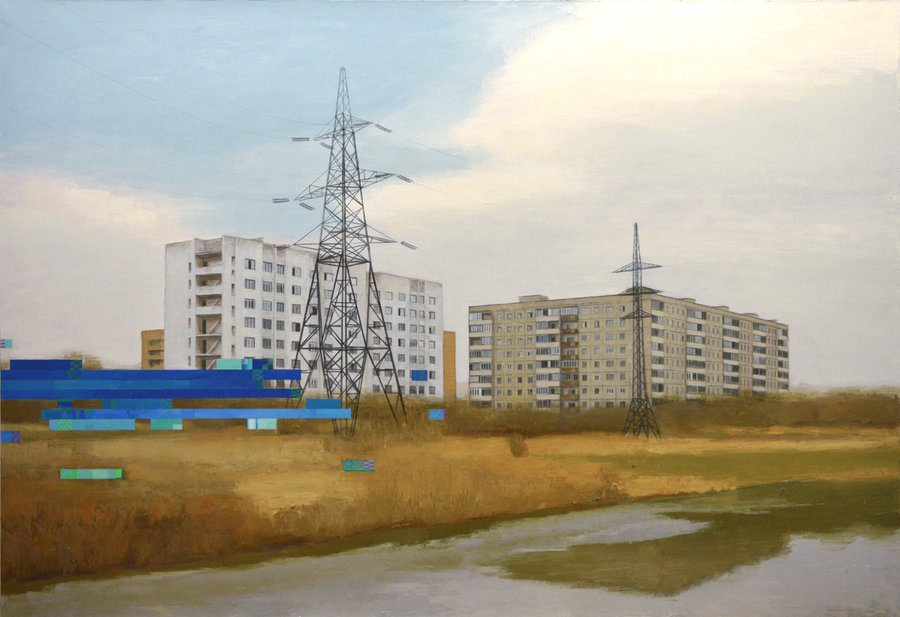 Pavel Otdelnov. Mall #3. 2015, oil on canvas, 160x230. Private collection