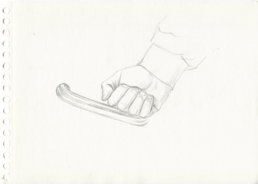 Pavel Otdelnov. New habit. #4. 2020. pencil on paper. 20x30